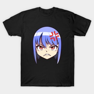 Angry Anime Face Emoji - Anime Shirt T-Shirt